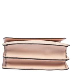 Pre Owned Tory Burch Pink Saffiano Leather Robinson Shoulder Bag