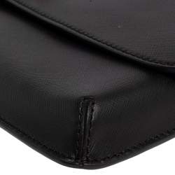 مملوكة مسبقًا Tory Burch Black Leather Diana Flap Clutch