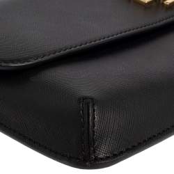 مملوكة مسبقًا Tory Burch Black Leather Diana Flap Clutch