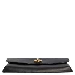 مملوكة مسبقًا Tory Burch Black Leather Diana Flap Clutch
