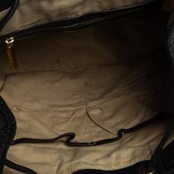 Pre Owned Tory Burch Black Leather Maisey Shopper Hobo