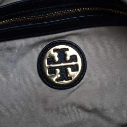 Pre Owned Tory Burch Black Leather Maisey Shopper Hobo