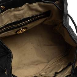 Pre Owned Tory Burch Black Leather Maisey Shopper Hobo