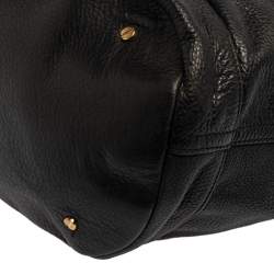 Pre Owned Tory Burch Black Leather Maisey Shopper Hobo