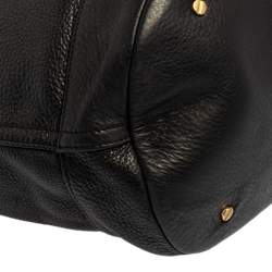 Pre Owned Tory Burch Black Leather Maisey Shopper Hobo