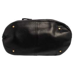 Pre Owned Tory Burch Black Leather Maisey Shopper Hobo
