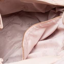 Pre Owned Tory Burch Beige Quilted Leather Marion Shoulder Bag