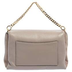 Tory Burch Dark Beige Leather and Suede Kira Shoulder Bag Tory Burch | TLC