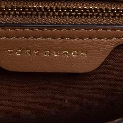 Pre Owned Tory Burch Multicolor Python Embossed Leather Gemini Link Shoulder Bag