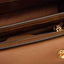 Pre Owned Tory Burch Multicolor Python Embossed Leather Gemini Link Shoulder Bag