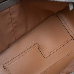 Pre Owned Tory Burch Grey Leather Small Parker Tote