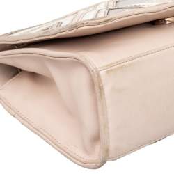 مملوكة مسبقًا حقيبة كتف توري برش فليمينغ جلد وردي متوسطة