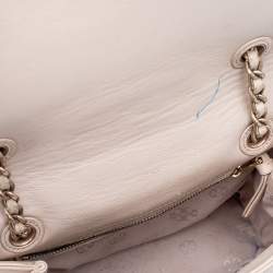 مملوكة مسبقًا حقيبة كتف توري برش فليمينغ جلد وردي متوسطة