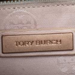 مملوكة مسبقًا حقيبة كتف توري برش فليمينغ جلد وردي متوسطة