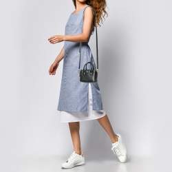 Pre Owned Tory Burch Black Leather Robinson Crossbody Bag