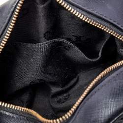 Pre Owned Tory Burch Black Leather Robinson Crossbody Bag