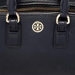 Pre Owned Tory Burch Black Leather Robinson Crossbody Bag