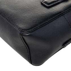 Pre Owned Tory Burch Black Leather Robinson Crossbody Bag