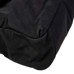 Pre Owned Tory Burch Black Nylon and Leather Messenger Bag