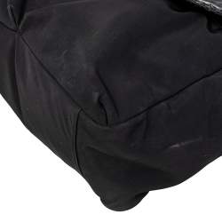 Pre Owned Tory Burch Black Nylon and Leather Messenger Bag