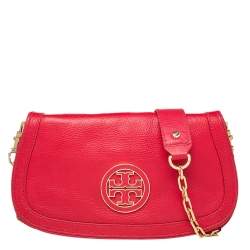 مملوكة مسبقًا Tory Burch Red Leather Britten Crossbody Bag