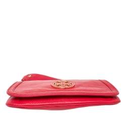 مملوكة مسبقًا Tory Burch Red Leather Britten Crossbody Bag