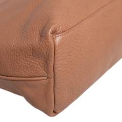 Pre Owned حقيبة يد توتس توري برش ثيا جلد بني كبيرة