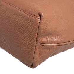 Pre Owned حقيبة يد توتس توري برش ثيا جلد بني كبيرة