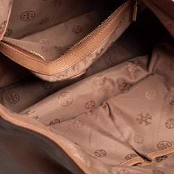 Pre Owned حقيبة يد توتس توري برش ثيا جلد بني كبيرة