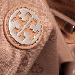 Pre Owned حقيبة يد توتس توري برش ثيا جلد بني كبيرة