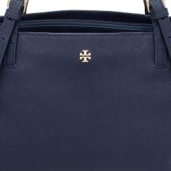 مملوكة مسبقًا Tory Burch Blue Leather Medium York Buckle Tote