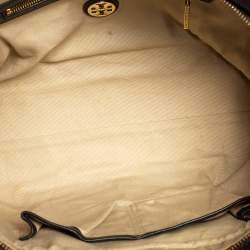مملوكة مسبقًا Tory Burch Black Leather Bombe Tote