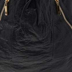 Tory Burch Black Leather Large Tote
