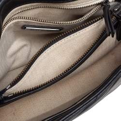 Pre Owned Tory Burch Black Chevron Quilted Kira Shoulder Bag 