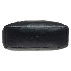 Pre Owned Tory Burch Black Leather Hobo