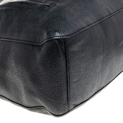 Pre Owned Tory Burch Black Leather Hobo
