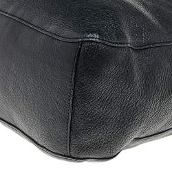 Pre Owned Tory Burch Black Leather Hobo