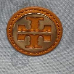 Pre Owned حقيبة كروس توري برش كيب جلد أصفر مُستردة