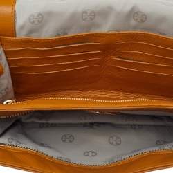 Pre Owned حقيبة كروس توري برش كيب جلد أصفر مُستردة