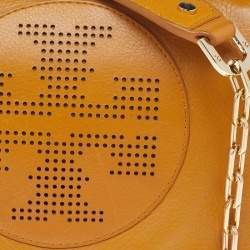 Pre Owned حقيبة كروس توري برش كيب جلد أصفر مُستردة