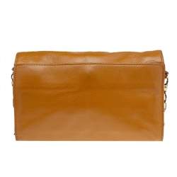 Pre Owned حقيبة كروس توري برش كيب جلد أصفر مُستردة