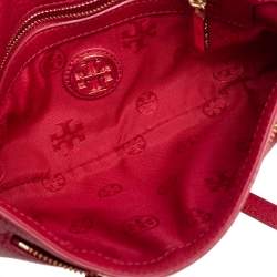 Pre Owned Tory Burch Red Leather Britten Shoulder Bag