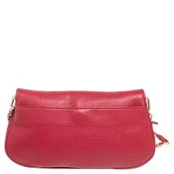 Pre Owned Tory Burch Red Leather Britten Shoulder Bag
