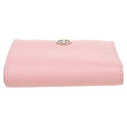 مملوكة مسبقًا Tory Burch Pink Leather Bifold Robison Wallet