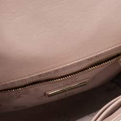 Pre Owned حقيبة كتف توري برش فليمينغ جلد وردي فاتح متوسطة 