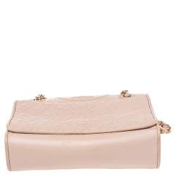 Pre Owned حقيبة كتف توري برش فليمينغ جلد وردي فاتح متوسطة 