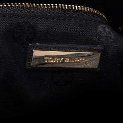 Pre Owned حقيبة يد توتس توري برش جلد أسود بسحاب جانبي