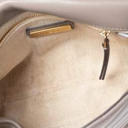 Pre Owned Tory Burch Grey Quilted Leather Kira Crossbody Bag