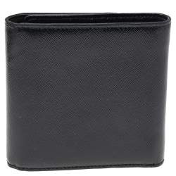 مملوكة مسبقًا Tory Burch Black Saffiano Leather Robinson Trifold Wallet