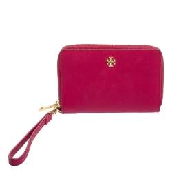 Tory Burch Pink Saffiano Leather Wristlet Tory Burch | TLC